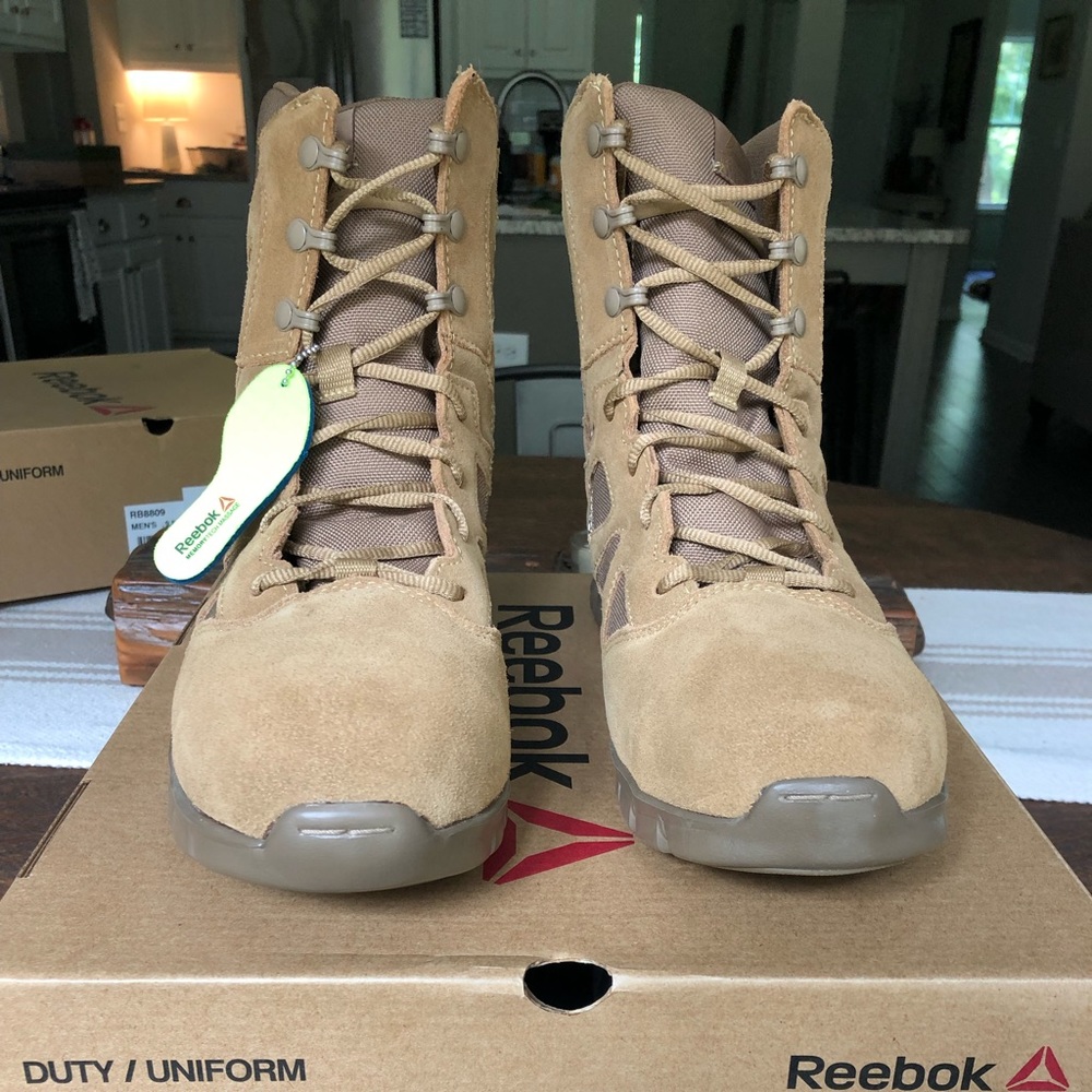Reebok Sublite Cushion Tactical Boot, Coyote Brown- never worn still with box